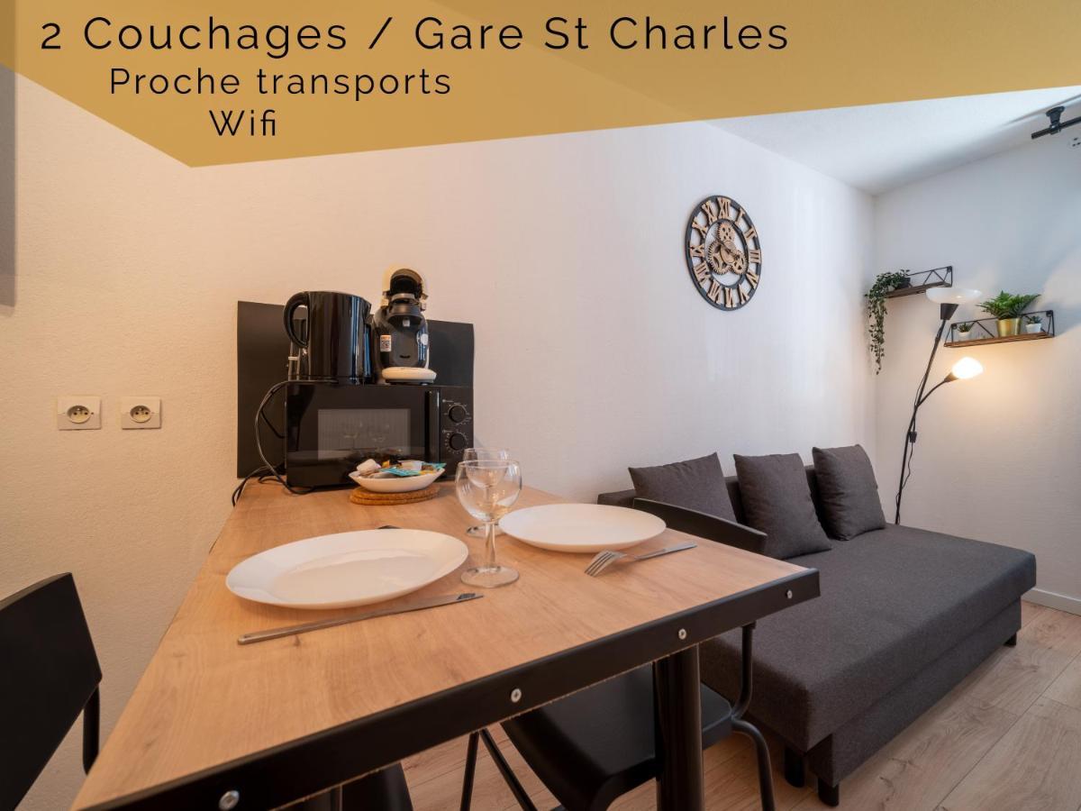 Appartement Climatise Avec Parking A 6Min A Pied De La Gare St Charles Marselha Exterior foto